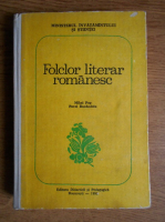 Mihai Pop - Folclorul literar romanesc