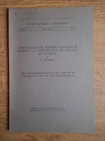 N. Cernescu - Capacitatea de schimb a solului cu continutul de argila si humus (1939)