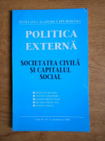 Politica externa. Societatea civila si capitalul social, anul IV, nr. 9, 2000