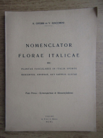 R. Ciferri - Nomenclator florae italicae (Pars Prima, 1950)