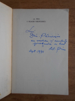 Alexandru Piru - Intoducere in opera lui I. Eliade Radulescu (cu autograful autorului)