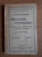 I. Friedrich Herbart - Prelegeri pedagogice (1925)