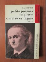 Baudelaire - Petits poemes en prose oeuvres critiques