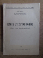 Mitu Grosu - Istoria literaturii romane. Epoca veche si scoala ardeleana (litografiata)