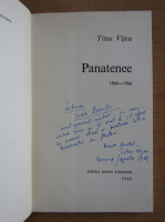 Titus Vijeu - Panatenee (cu autograful autorului)