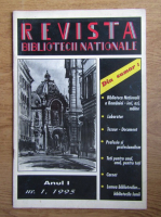 Revista Bibliotecii Nationale, Anul I, Nr. 1, 1995