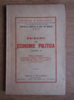 Aristide N. Basilescu - Principii de aconomie politica (volumul 4, 1937)