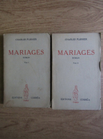 Charles Plisnier - Mariages (2 volume, 1936)