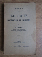 G. H. Luquet - Essai d'une logique systematique et simplifiee (1913)