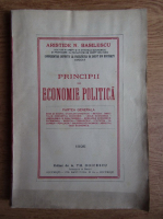 Aristide N. Basilescu - Principii de economie politica (volumul 1, 1926)