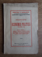 Aristide N. Basilescu - Principii de economie politica (volumul 2, 1927)