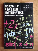 Anticariat: E. Rogai - Formule si tabele matematice. Aide-memoire matematic 