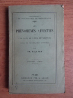 Fr. Paulhan - Les phenomenes affectifs et les lois de leur apparition (1926)