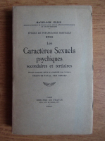 Havelock Ellis - Les caracteres sexuels psychiques secondaires et tertiaires (1935)