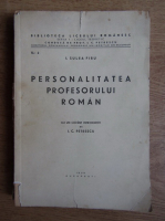 I. Sulea Firu - Personalitatea profesorului roman (1939)