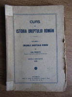 Ion Peretz - Curs de istoria dreptului roman (volumul 1, 1926)