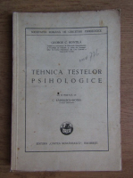 George Bontila - Tehnica testelor psihologice (1939)