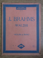 J. Brahms, Walzer, Violon and Piano, nr. 56