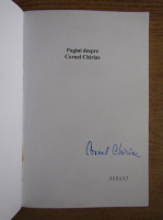 Mircea Udrescu - Pagini despre Cornel Chiriac (cu autograful autorului)
