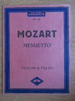 Mozart, Menuetto, Violon and Piano, nr. 68