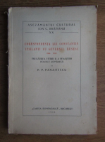 P. P. Panaitescu - Corespondenta lui Constantin Ypsilanti cu guvernul rusesc. Pregatirea eteriei si renasterii politice romanesti (1933)