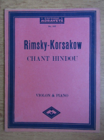 Rimsky-Korsakow, Chant Hindou, Violon and Piano, nr. 143