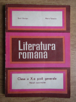 Emil Giurgiu - Literatura romana. Clasa a X-a, scoli generale. Manual experimental