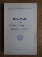 Anticariat: Hommage a Pierre Fargues
