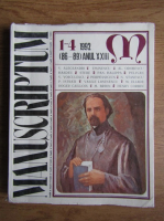 Revista Manuscriptum, nr. 1-4, anul XXIII, 1992