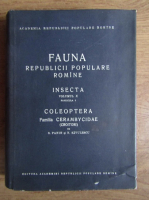 S. Panin - Fauna republicii populare romane. Insecta (volumul 10, fascicula 5)