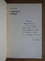 Ion Caraion - Enigmatica noblete (cu autograful autorului)