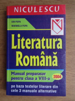 Anticariat: Ion Popa - Literatura romana. Manual preparator pentru clasa a VIII-a