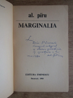 Alexandru Piru - Marginalia (cu autograful autorului)