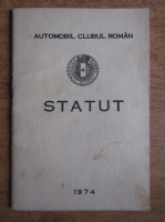 Automobilul Clubului Roman. Statut