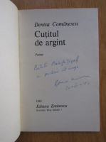 Denisa Comanescu - Cutitul de argint (cu autograful autorului)