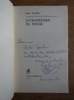 Ioan Neacsu - Introducere in poezie (cu autograful autorului)