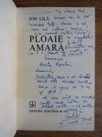 Ion Lila - Ploaie amara (cu autograful autorului)