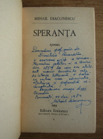 Mihail Diaconescu - Speranta (cu autograful autorului)