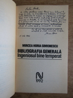 Mircea Horia Simionescu - Bibliografia generala (cu autograful autorului)