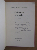 Mircea Horia Simionescu - Nesfarsitele primejdii (cu autograful autorului)