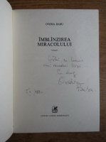 Ovidia Babu Buznea - Imblanzirea miracolului (cu autograful autorului)