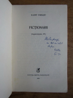 Radu Cosasu - Fictionarii (cu autograful autorului)