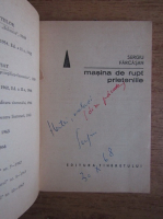Sergiu Farcasan - Masinile de rupt prieteniile (cu autograful autorului)