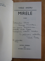 Vasile Andru - Mirele (cu autograful autorului)