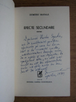 Dumitru Matala - Efecte secundare (cu autograful autorului)