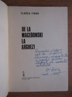 Florea Firan - De la Macedonski la Arghezi (cu autograful autorului)