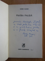 Florin Mugur - Piatra palida (cu autograful autorului)