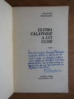Francisc Pacurariu - Ultima calatorie a lui Ulise (cu autograful autorului)