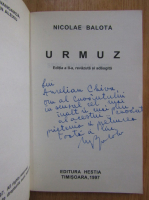 Nicolae Balota - Urmuz (cu autograful autorului)