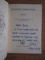 Petre Stoica - Johannes Bobrowski. Poeme (cu autograful autorului)